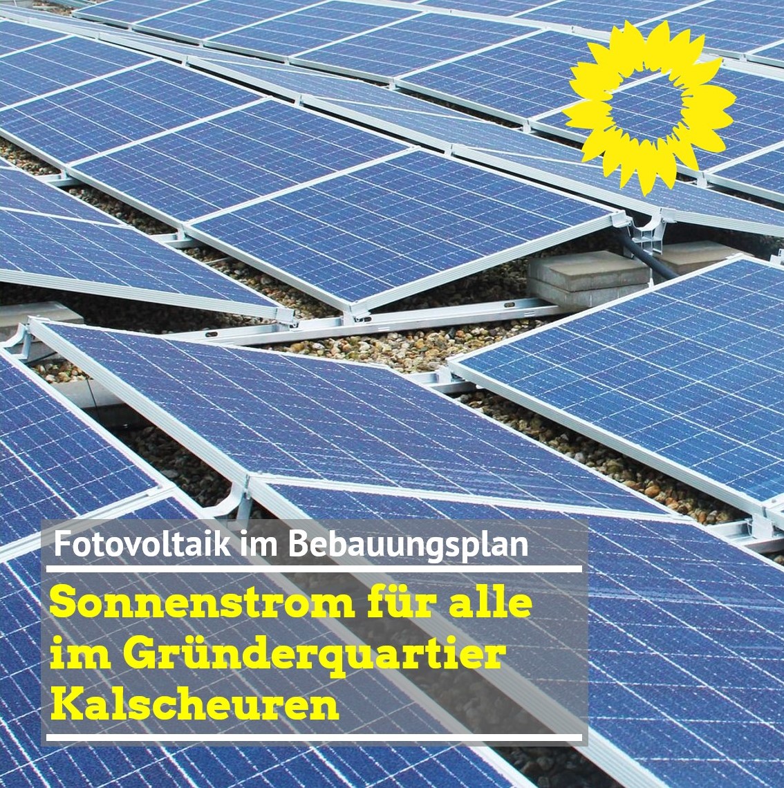 Sonnenstrom für alle im Gründerquartier Kalscheuren Hürther Grünen